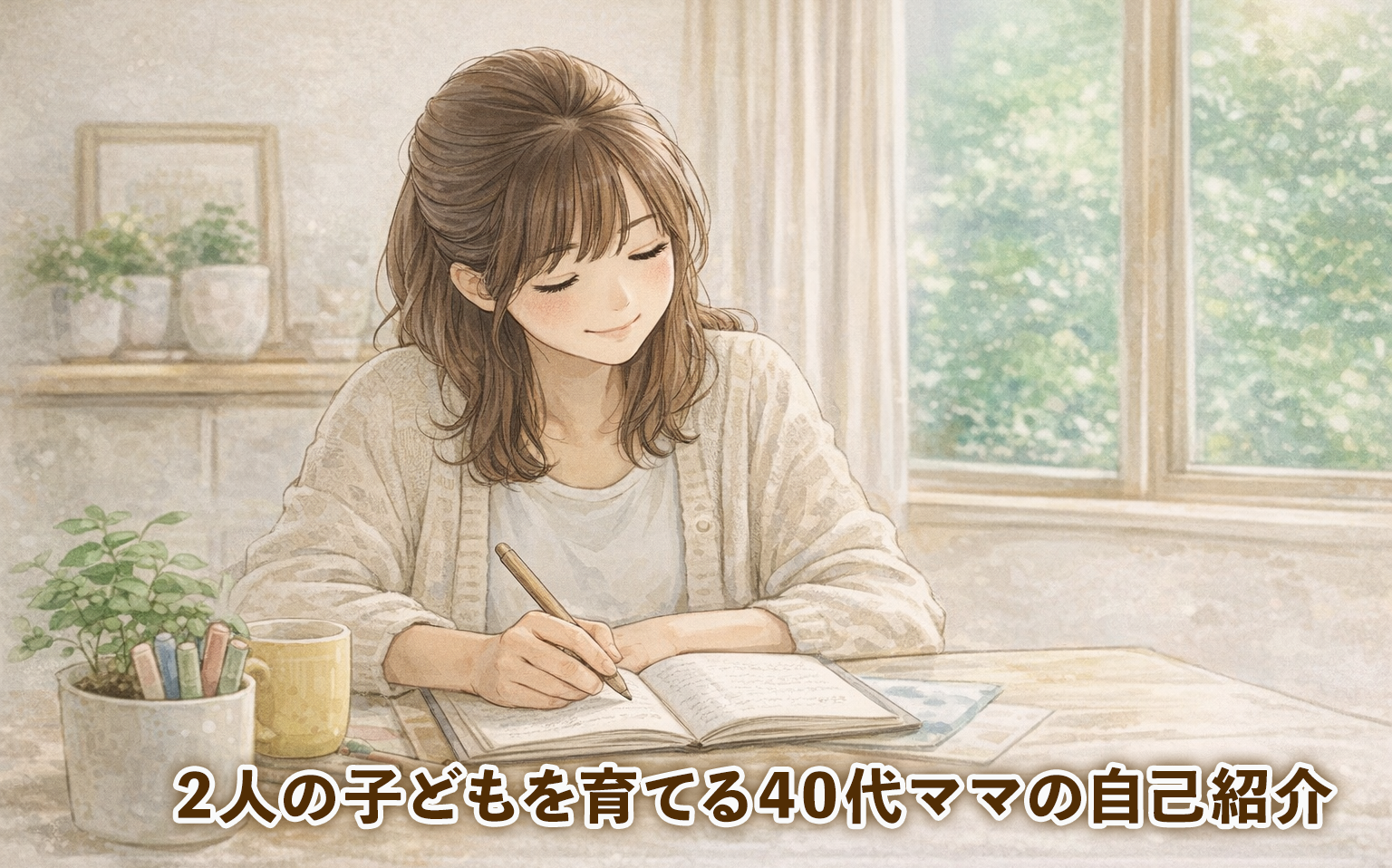 2人の子どもを育てる40代ママの自己紹介